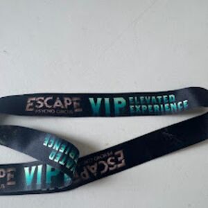 Escape Psycho Circus VIP Lanyard 2025 Rave EDM Music Concert Collectible